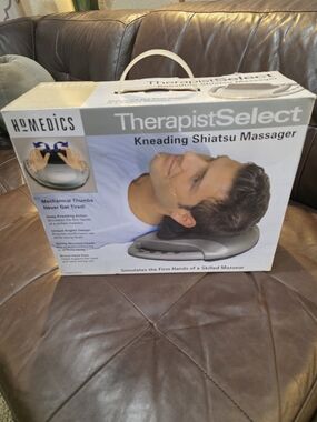 Homedics TherapistSelect Kneading Shiatsu Massager - Gray, White